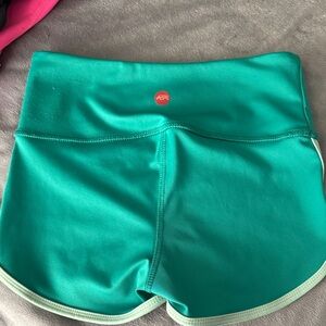 Women's Green Athletic Shorts